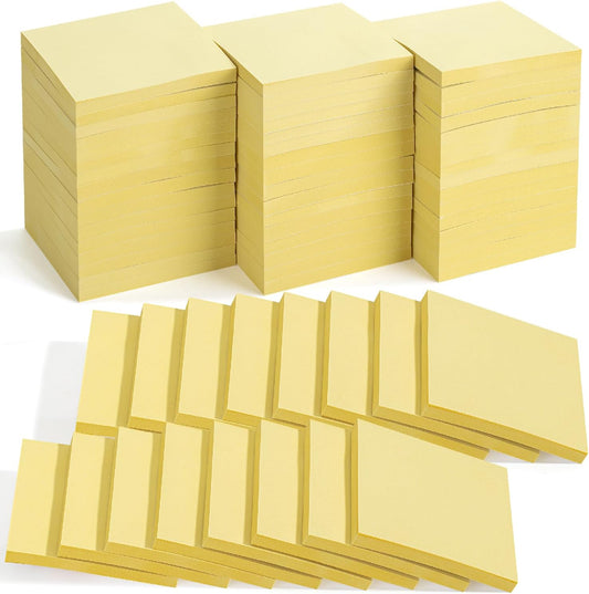 Bulk Yellow Sticky Notes 3x3, 48 Pads, 2880 Notes