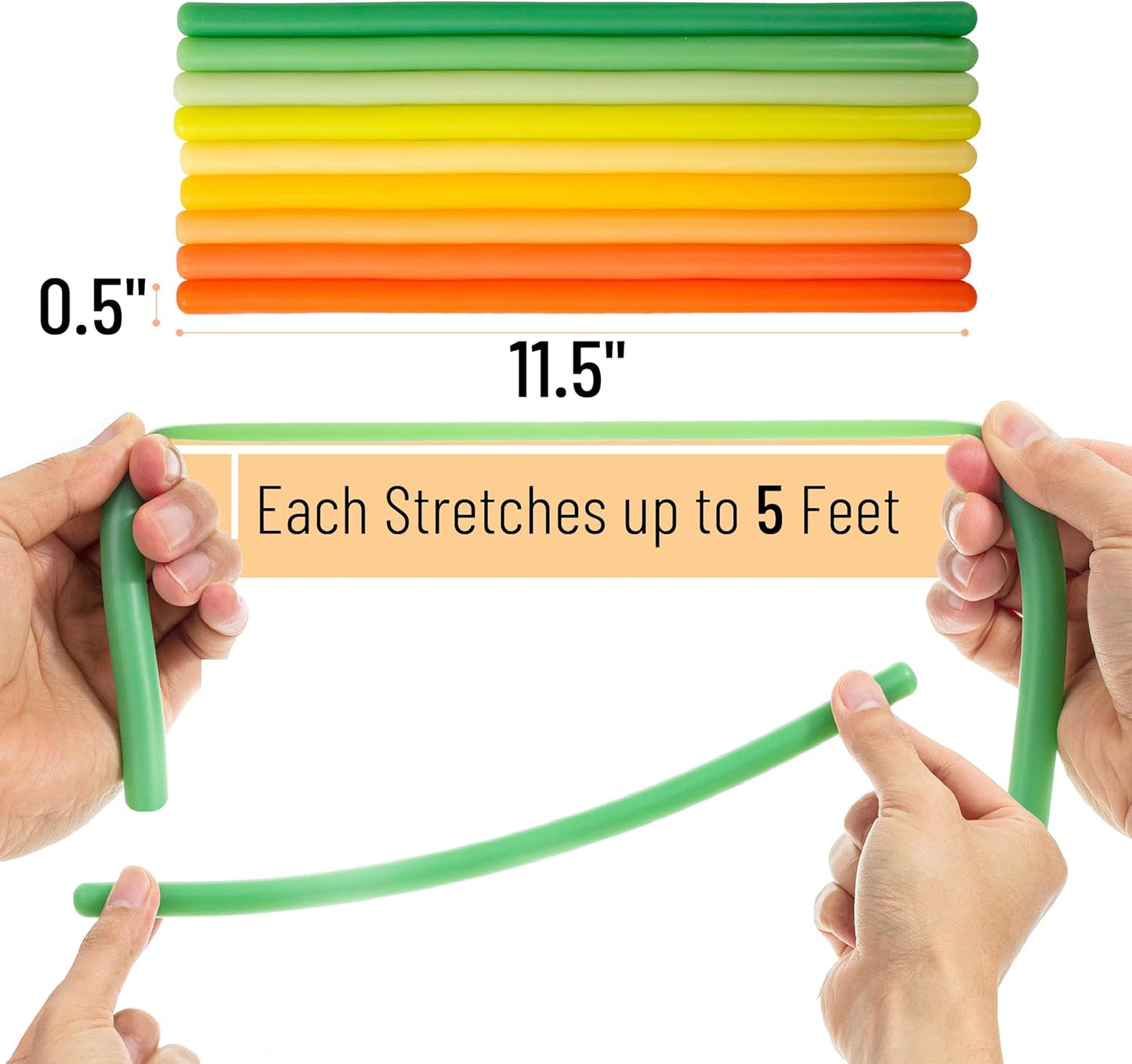 Mr. Pen- Monkey Noodle Fidget Toy, 9 Pack, Colorful, Monkey Noodles Fidget Toy, Strong and Durable