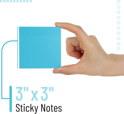 Mr. Pen- Sticky Notes, 3”x3”, 8 Pads, Bright Colors Sticky Notes, Sticky Note, Self-Stick Note Pads