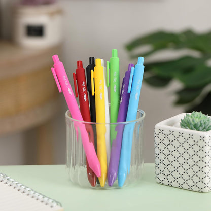 Mr. Pen- Retractable Gel Pens, 8 Pack, Color Ink Gel Pens Fine Point, Vivid Colors, 0.7mm Gel Pens Fine Point