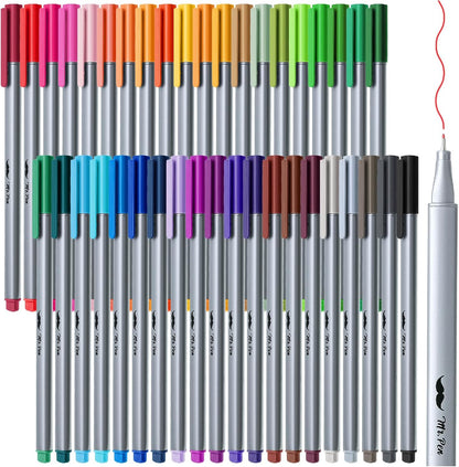 Mr. Pen- Fineliner Pens, 40 pcs, Colorful Pens, 0.4mm Fineliners Pens, Art Pens, Writing Pens Fine Point Pen