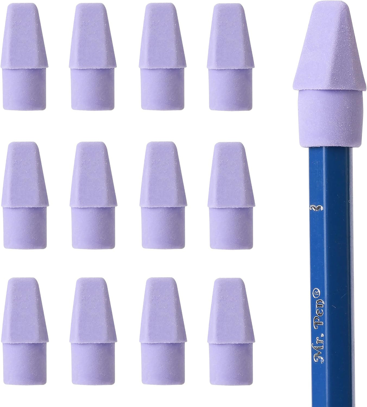Mr. Pen- Pencil Top Erasers, 120 Pack, Latex-Free, No-Smudge