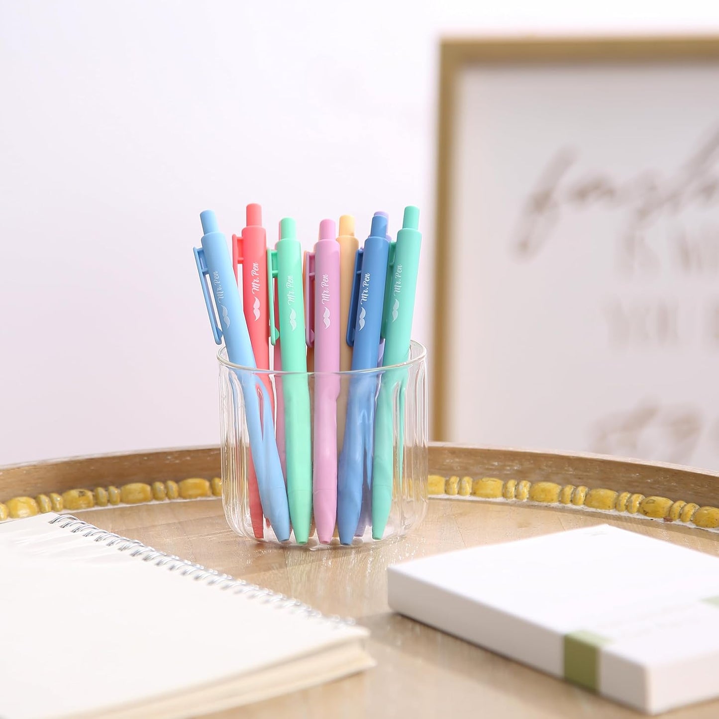 Mr. Pen- Retractable Gel Pens, 10 Pack, Color Ink Gel Pens Fine Point, Pastel Colors, 0.7mm Gel Pens Fine Point, Retractable Pens