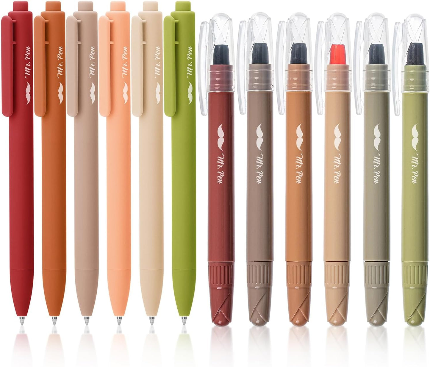 Mr. Pen- Bible Highlighters and Pens, 12 Pack, Gel Highlighters, Earthy Colors Bible Highlighters No Bleed