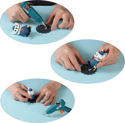 Mr. Pen- Hot Glue Gun Kit, 20W, Pink and Gray, Glue Gun with 10 Glue Sticks