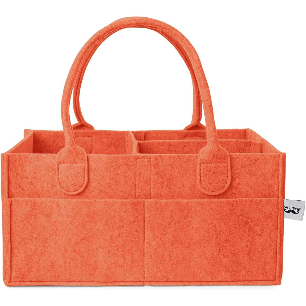 Mr. Pen- Baby Diaper Caddy Organizer, Earthy Clay, Baby Caddy Organizer with Handle, Compact Size, Collapsible & Portable