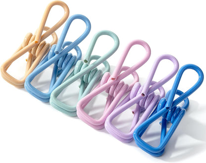 Mr. Pen- Chip Clips, 18 Pack, 2 Inch, White, Utility Steel PVC-Coated Clips, Chip Clips Bag Clips Food Clips for Bags