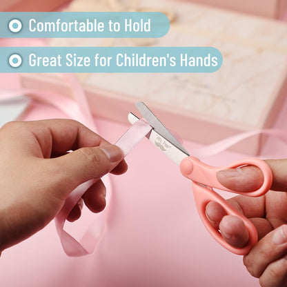 Bulk Kids Scissors 5”, 24 Pack, Blunt Tip, Modern Shades, Ages 4+