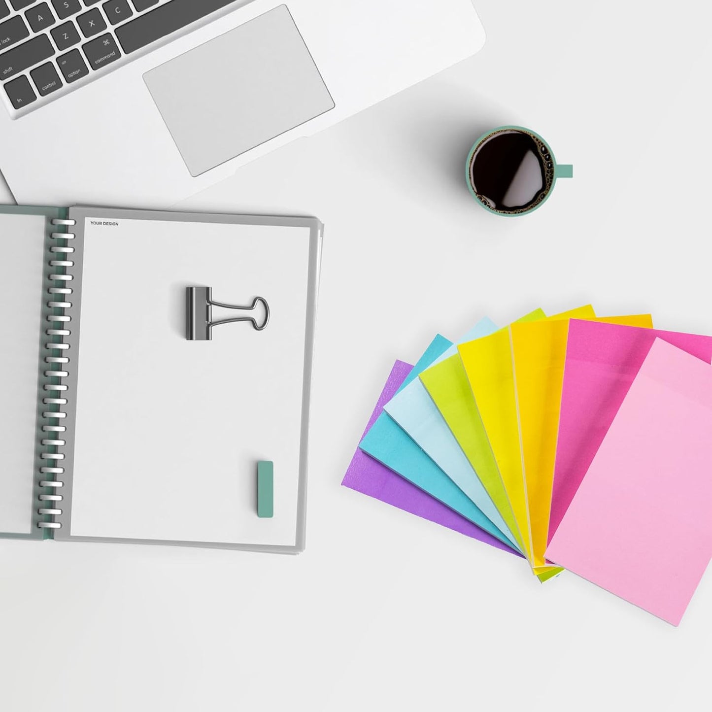 Colorful Large Sticky Notes, 3x5 Inch, 8 Pads, 640 Sheets