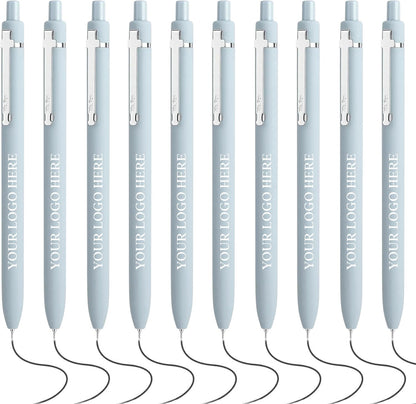 Customizable Retractable Cross Clip Pens, Black Ink, Fine Point 0.5mm, Black Barrel