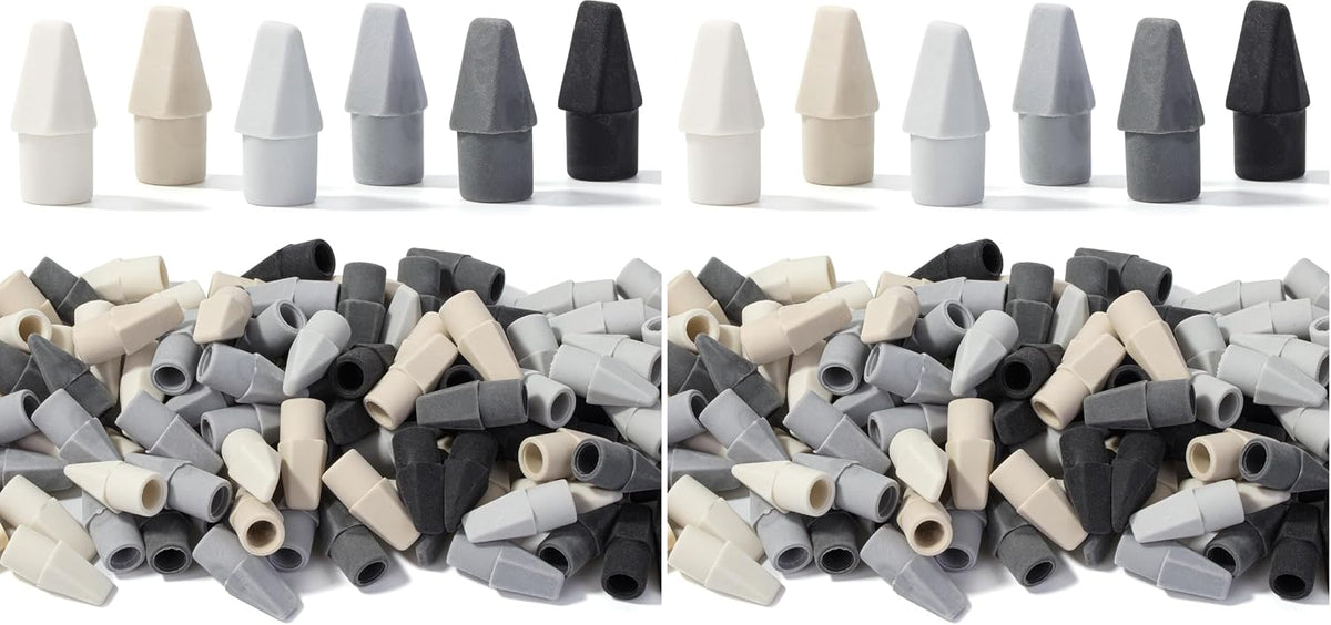 Mr. Pen- Pencil Top Erasers, 120 Pack, Latex-Free, No-Smudge