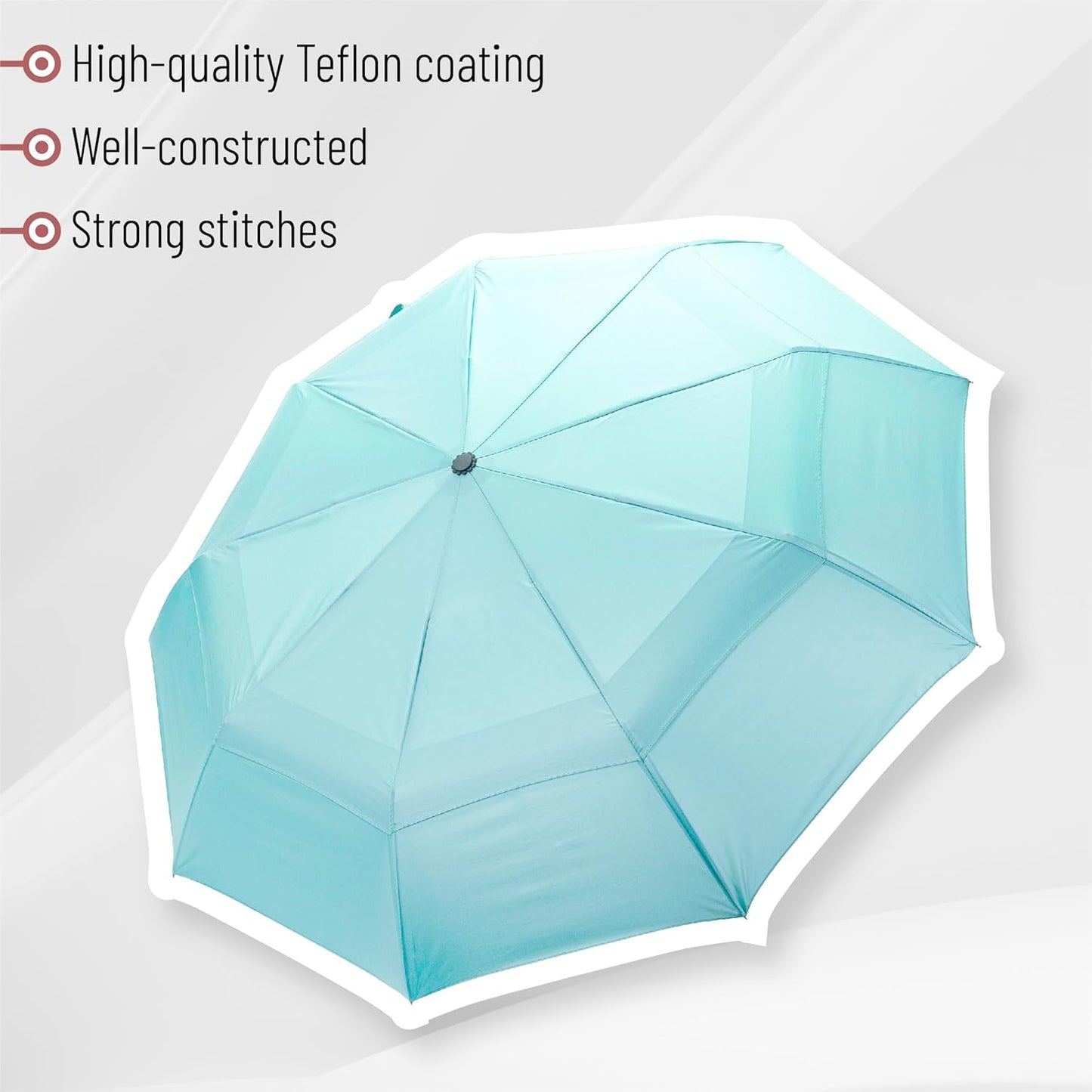 Mr. Pen- Windproof Travel Umbrella, Light Blue, Automatic Umbrellas for Rain