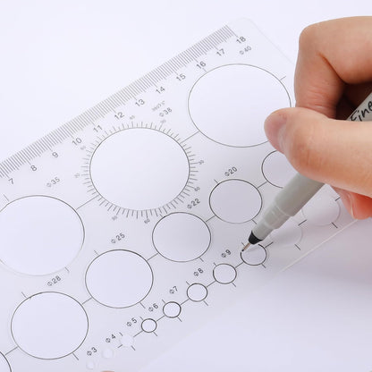 Mr. Pen- Circle Template, 2 pcs, Circle Stencil, Circle Template for Drawing Stencils, Shape Stencils