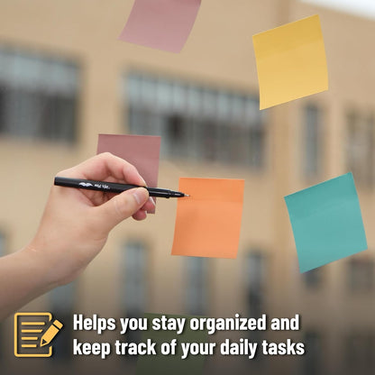 Earthy Colors Sticky Notes 3x3, 12 Pads, 600 Sheets