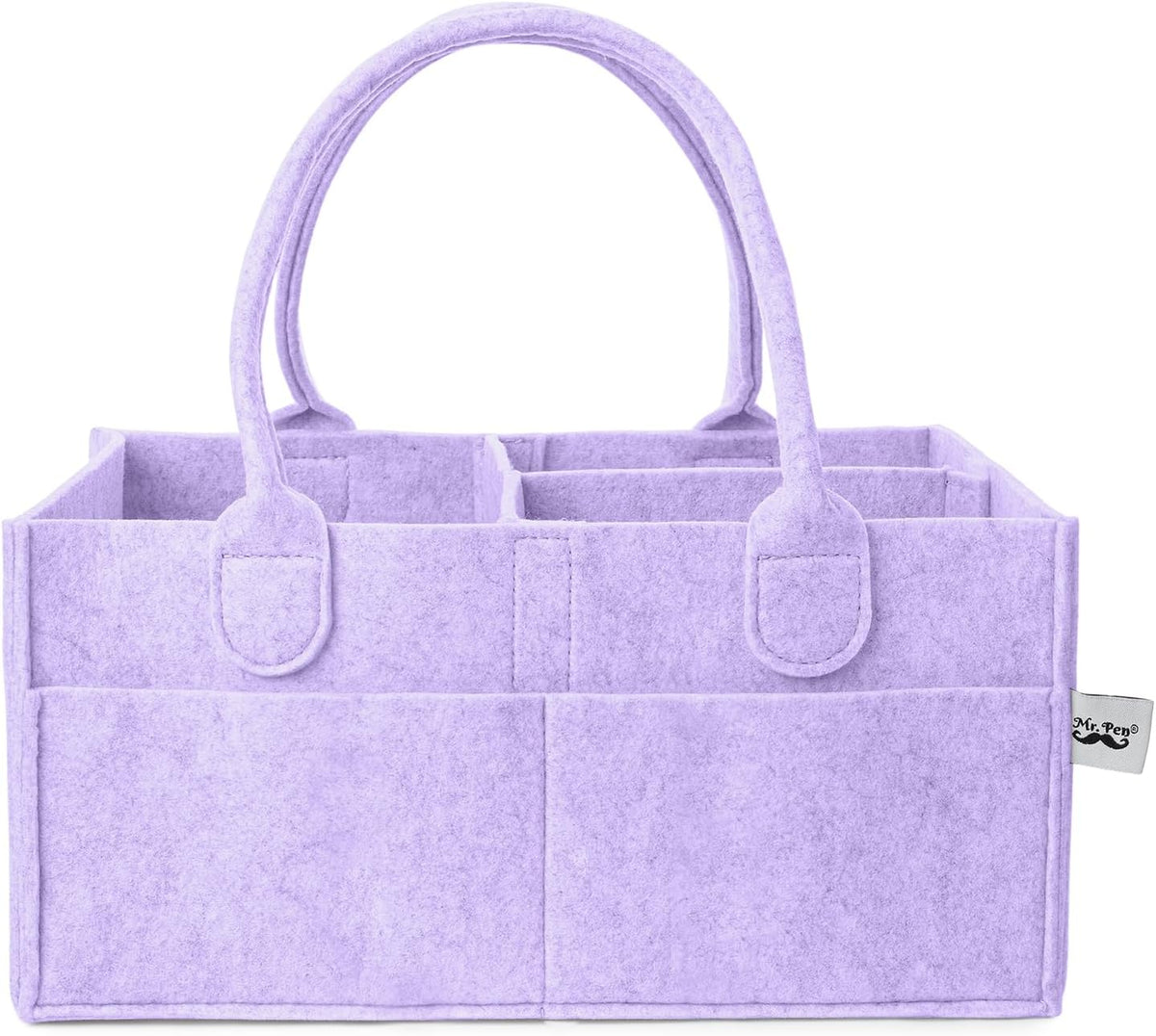 Mr. Pen- Baby Diaper Caddy Organizer, Orchid Mist, Baby Caddy Organizer with Handle, Compact Size, Collapsible & Portable