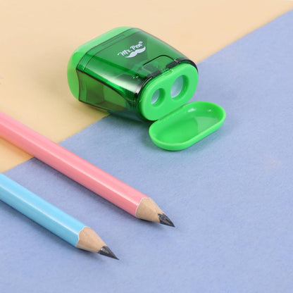 Mr. Pen- Pencil Sharpeners Manual, 12 Pack, Dual Hole, Colorful Pencil Sharpeners Handheld Pencil Sharpener