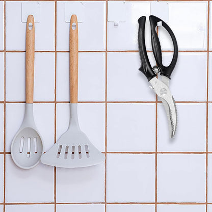 Heavy Duty Poultry Shears, Stainless Steel Meat Scissors, Lock