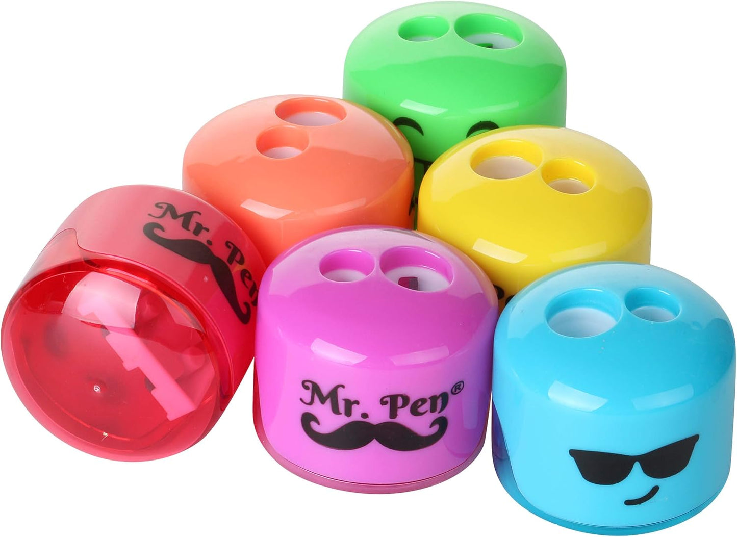 Mr. Pen- Pencil Sharpener for Colored Pencils, 48 Pack, 2 Hole