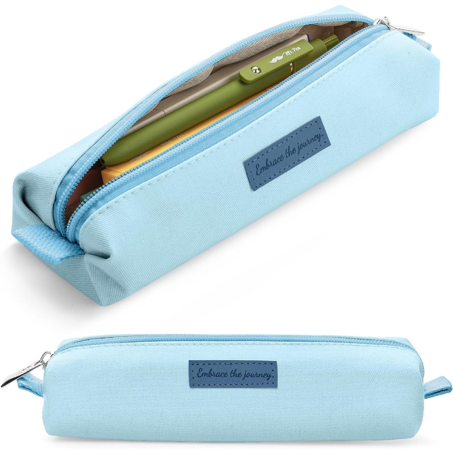 Mr. Pen- Bible Pencil Case, Bible Pencil Pouch, Light Blue Pencil Bag, Pen Case