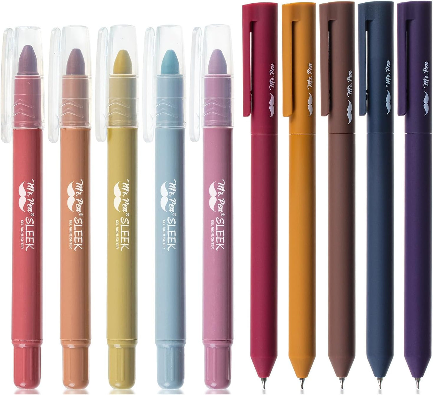 Mr. Pen- Bible Highlighters and Pens, 10 Pack, Gel Highlighters, Colorful Bible Highlighters No Bleed