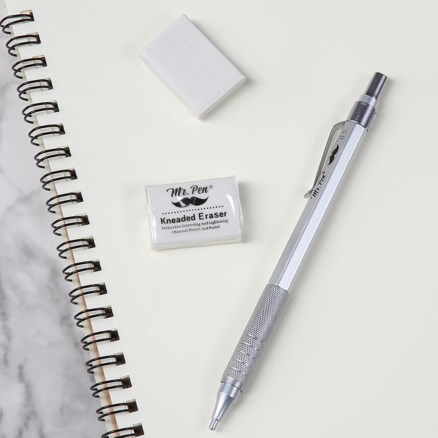 White Kneaded Erasers, 12 Pack, Moldable Art Erasers for Artists