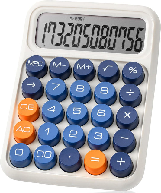 Mr. Pen- Mechanical Switch Calculator, 12 Digits, Large LCD Display, Colorful Calculator Big Buttons, Mechanical Calculator, Calculators Desktop Calculator