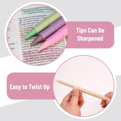 Mr. Pen- Gel Highlighter, 12 Pack, Morandi Colors, Bible Highlighters No Bleed