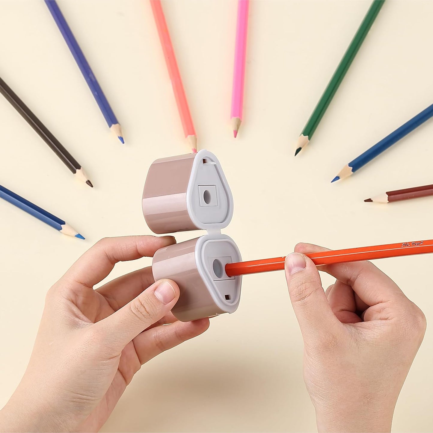 Pencil Sharpener for Colored Pencils, 3 Pack, 3 Hole, Pencil Sharpeners Manual, Handheld Pencil Sharpener, Pencil Sharpeners Handheld, Crayon Sharpener, Colored Pencil Sharpener