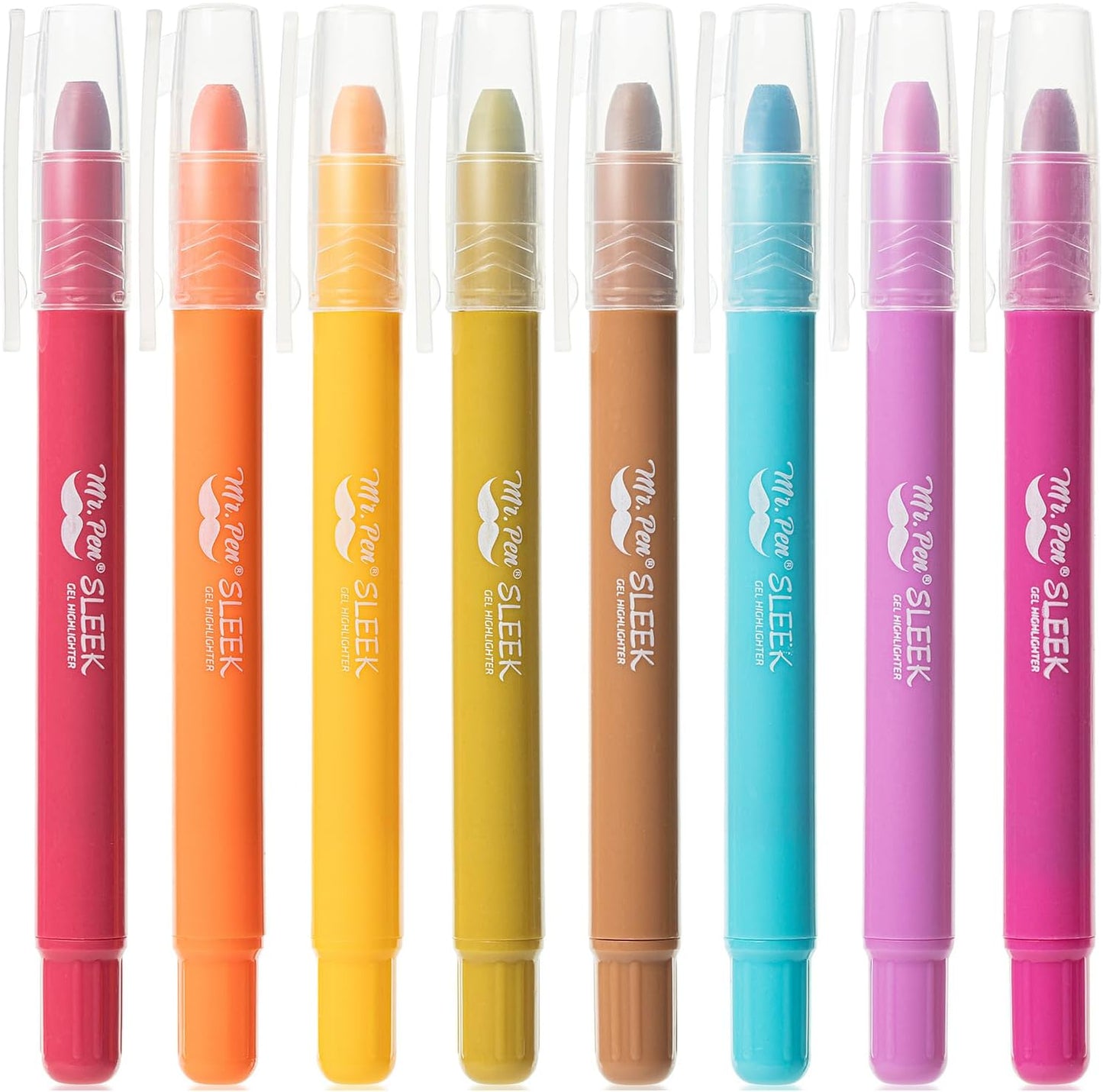 Mr. Pen- Gel Highlighter, 8 Pack, Sunshine & Smiles, Bible Highlighters No Bleed, No Bleed Highlighters, Bible Highlighter, Bible Markers