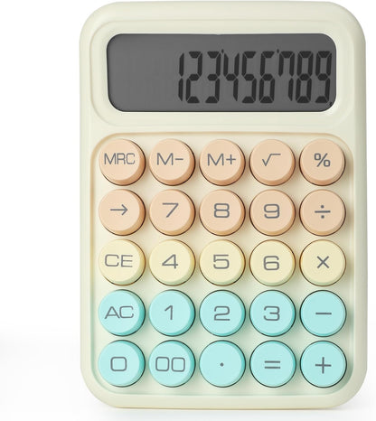 Mr. Pen- Mechanical Switch Calculator, 12Digits, Large LCD Display, Colorful Calculator Big Buttons, Mechanical Calculator