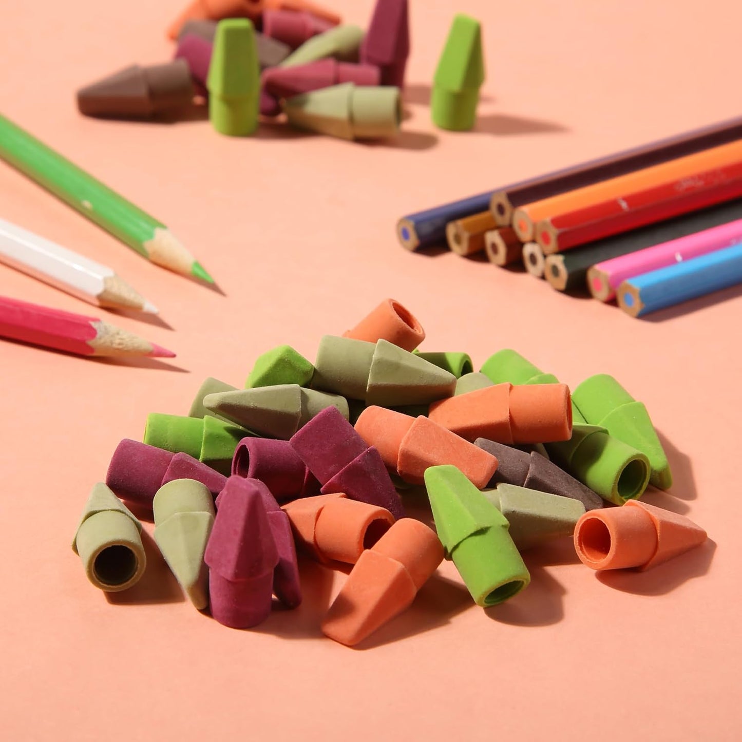 Mr. Pen- Pencil Top Erasers, 120 Pack, Latex-Free, No-Smudge