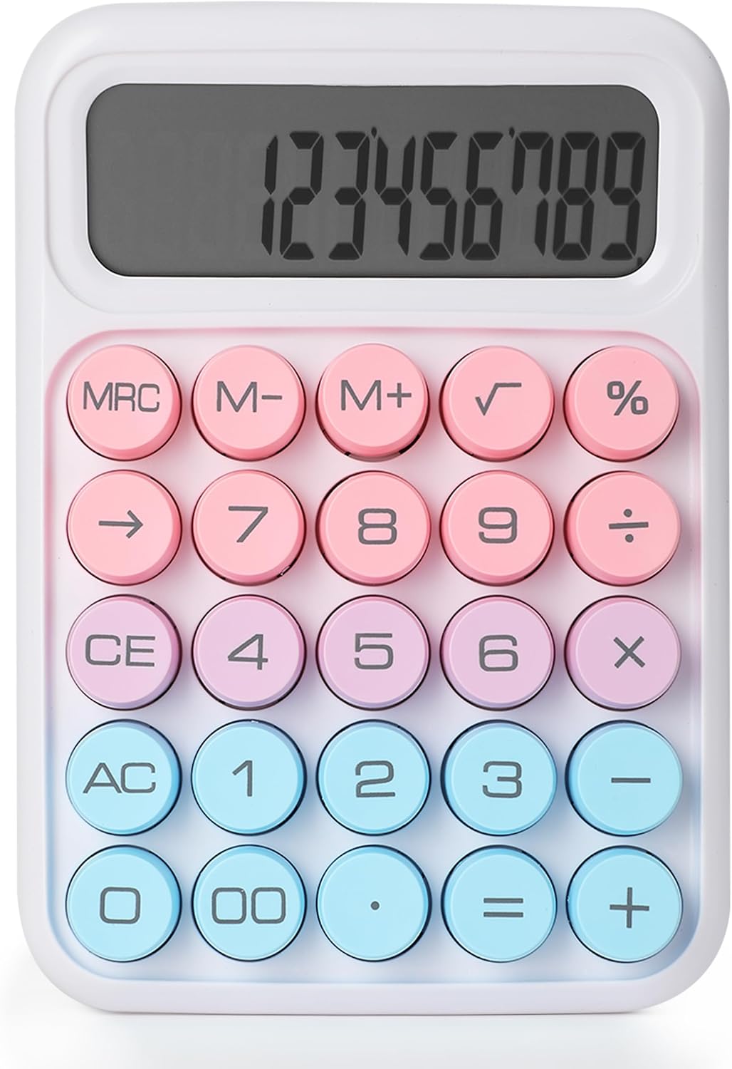 Mr. Pen- Mechanical Switch Calculator, 12 Digits, Large LCD Display, Colorful Calculator Big Buttons, Mechanical Calculator