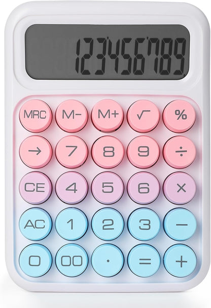 Mr. Pen- Mechanical Switch Calculator, 12 Digits, Large LCD Display, Colorful Calculator Big Buttons, Mechanical Calculator