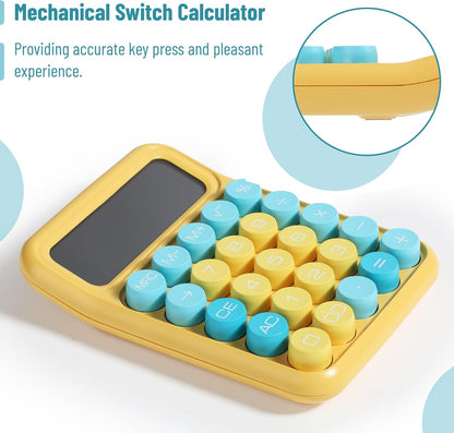 Mr. Pen- Mechanical Switch Calculator, 12Digits, Large LCD Display, Sunlit Shades, Calculator Big Buttons, Mechanical Calculator
