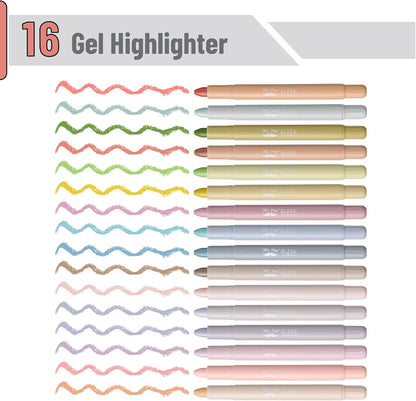 Mr. Pen- Gel Highlighter, 16 Pack, Soft & Muted Colors, Bible Highlighters No Bleed, No Bleed Highlighters, Mr Pen Bible Highlighter