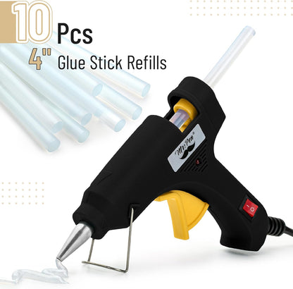 Mr. Pen- Hot Glue Gun Kit, 20W, Black & Yellow, Glue Gun with 10 Glue Sticks