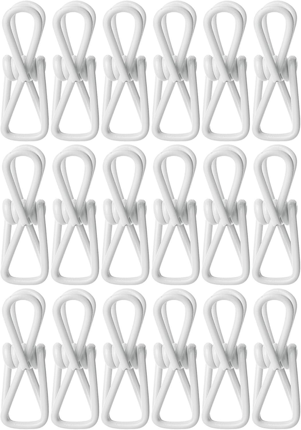 Mr. Pen- Chip Clips, 18 Pack, 2 Inch, White, Utility Steel PVC-Coated Clips, Chip Clips Bag Clips Food Clips for Bags