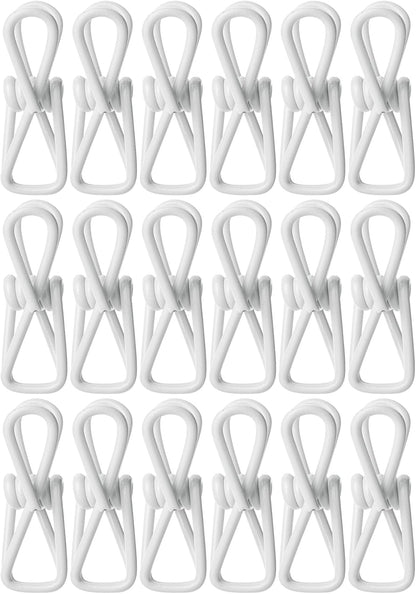 Mr. Pen- Chip Clips, 18 Pack, 2 Inch, White, Utility Steel PVC-Coated Clips, Chip Clips Bag Clips Food Clips for Bags