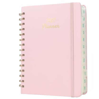 Mr. Pen- 2027 Weekly and Monthly Planner Calendar, 6.4" x 8.5", Wire Bound | January 2027 - December 2027, Monthly Tabs, Inner Storage Pocket, College School Supplies for Student and Teacher