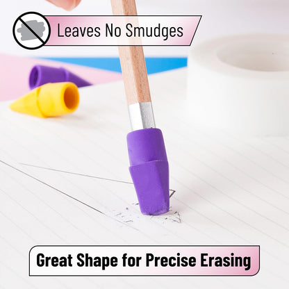 Mr. Pen- Pencil Top Erasers, 120 Pack, Latex-Free, No-Smudge