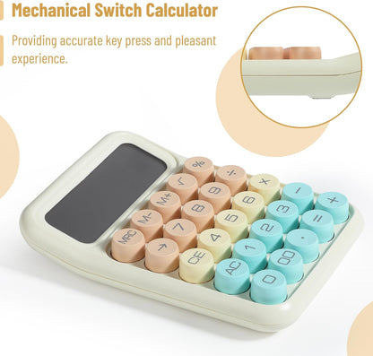 Mr. Pen- Mechanical Switch Calculator, 12Digits, Large LCD Display, Colorful Calculator Big Buttons, Mechanical Calculator