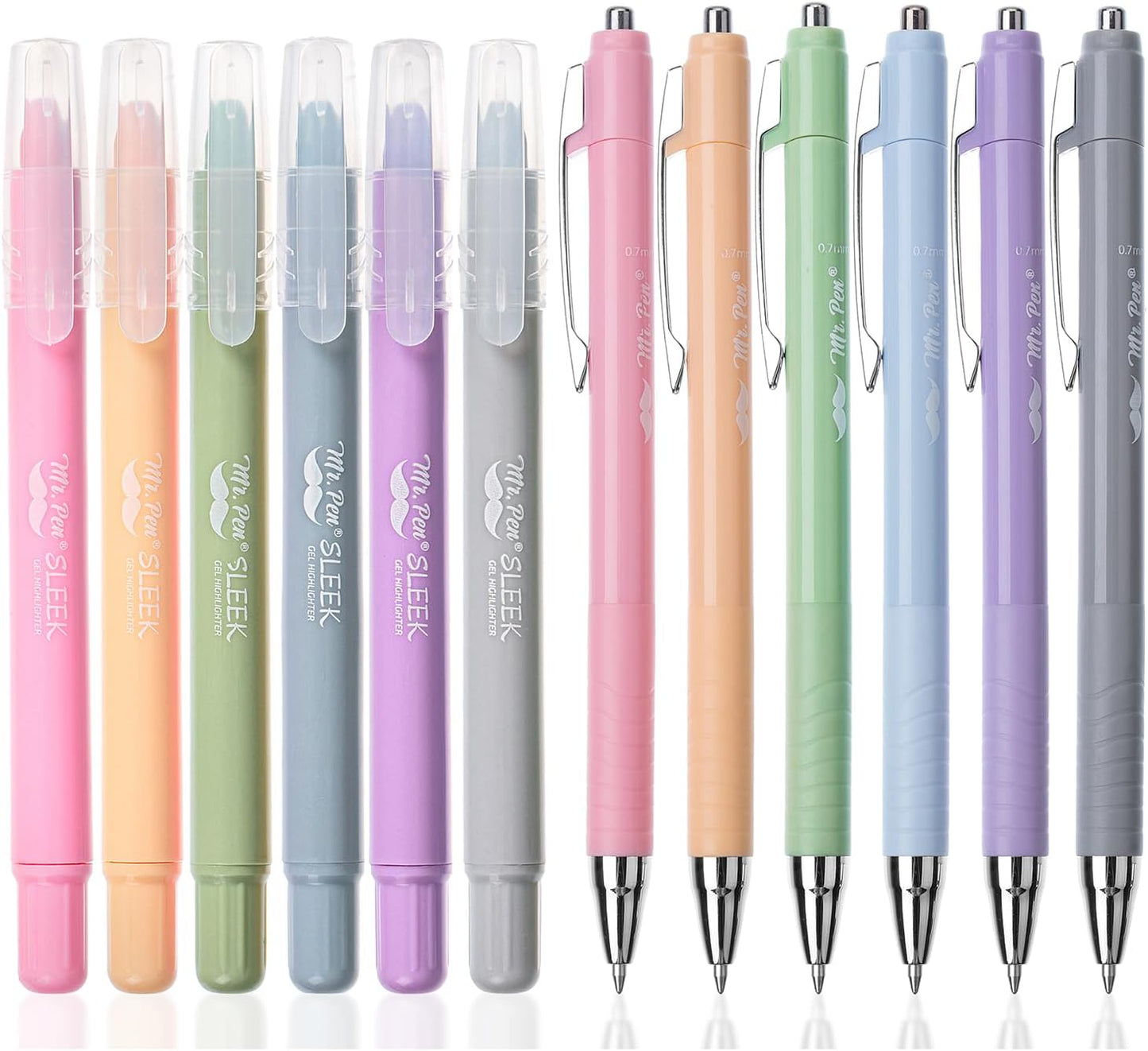 Mr. Pen- Bible Highlighters and Pens No Bleed, 12 Pack, Gel Highlighters, Bible Pens No Bleed Through