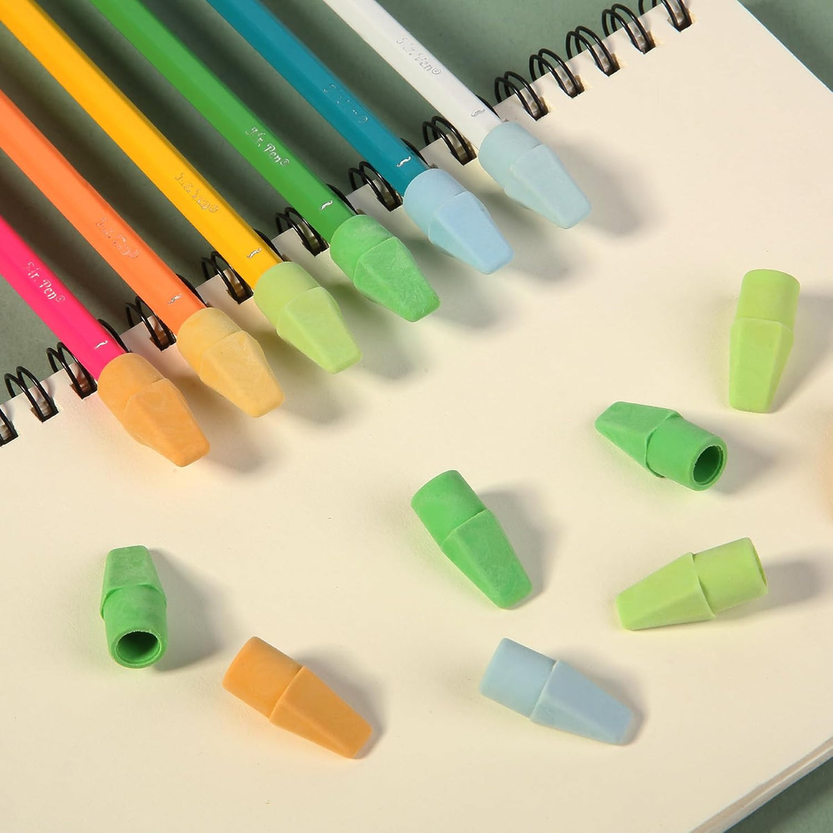 Mr. Pen- Pencil Top Erasers, 120 Pack, Latex-Free, No-Smudge