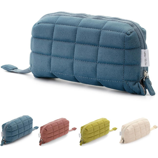 Blue Pencil Pouch, Large Capacity Pillow Pencil Case, Pencil Bag, Pen Case