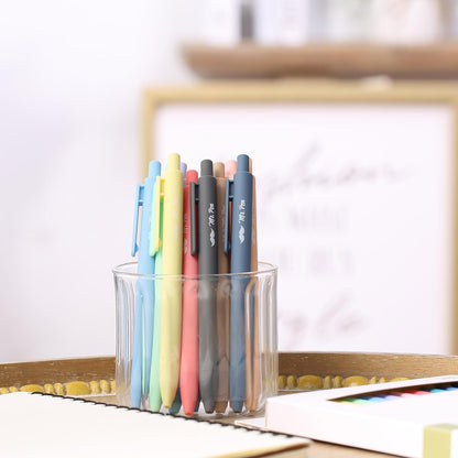 Mr. Pen- Retractable Gel Pens, 12 Pack, Blue Ink, Celestial Color Barrels Gel Pens, Gel Pens Fine Point 0.5mm