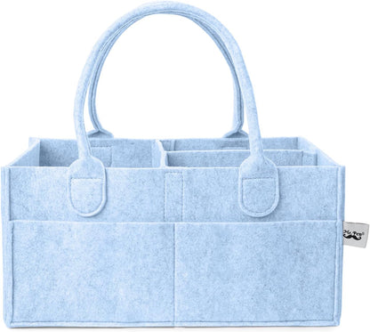 Mr. Pen- Baby Diaper Caddy Organizer, Sky Bliss, Baby Caddy Organizer with Handle, Compact Size, Collapsible & Portable
