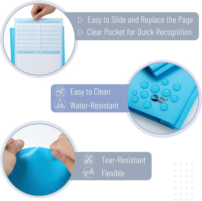 Mr. Pen- Plastic Folders with Pockets and Prongs, 36 Pack, Letter Size, Blue, Flexible Plastic Folders with Prongs