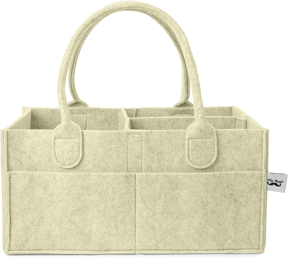Mr. Pen- Baby Diaper Caddy Organizer, Olive Calm, Baby Caddy Organizer with Handle, Compact Size, Collapsible & Portable