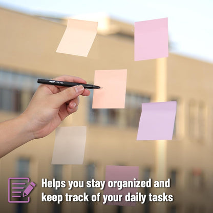 Colorful Sticky Notes 3x3 Inch, 12 Pads, 600 Sheets, Sunset Sorbet