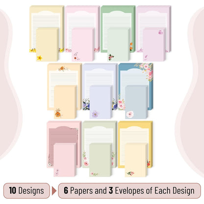 Mr. Pen- Stationery Writing Paper with Envelopes, 60 Letter Writing Paper with 30 Envelopes